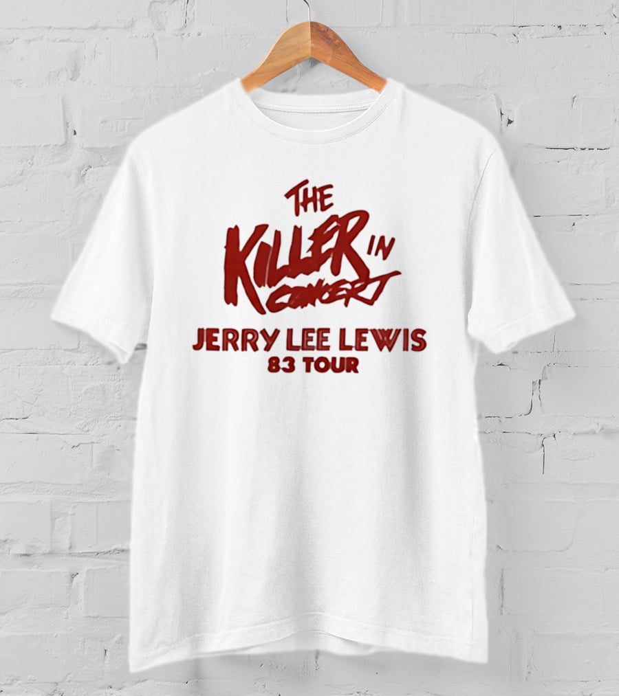 Jerry Lee Lewis The Killer In Concert 83 Tour T-Shirt
