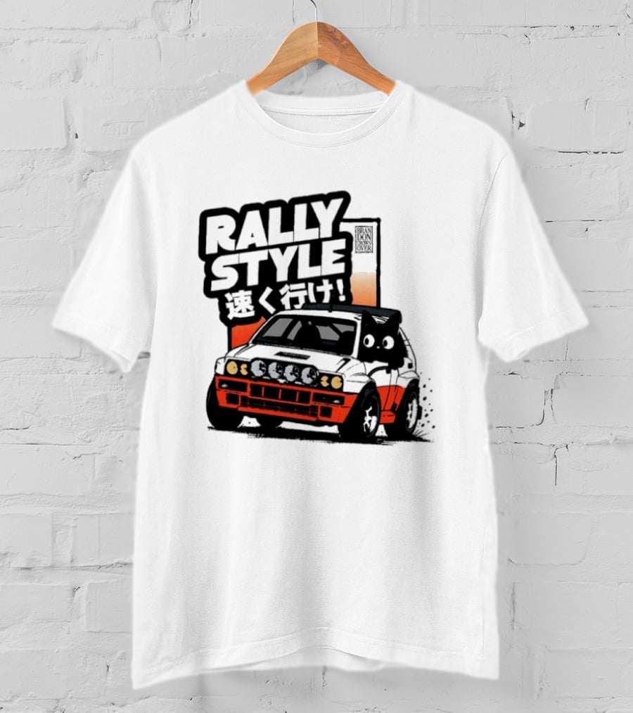 Rally Style Lancia Delta Integrale Hayashi Iku Speed T-Shirt