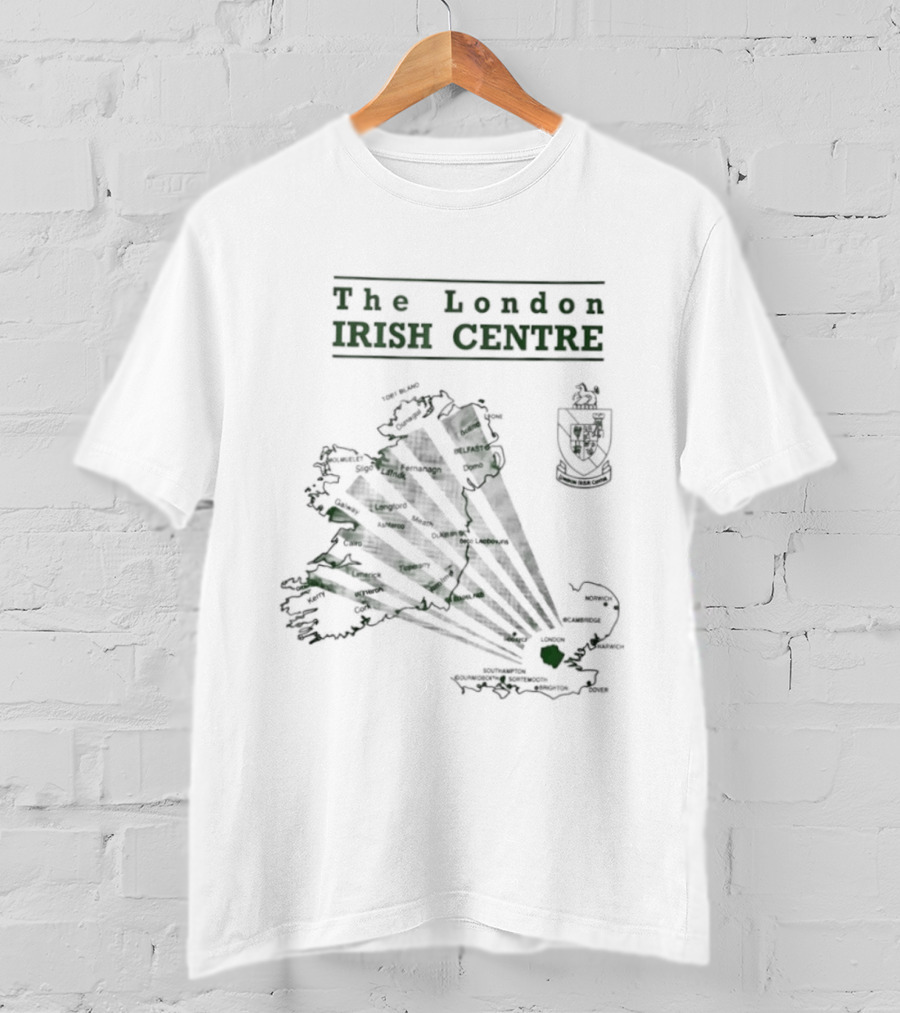 The London Irish Centre 1987 Map Ireland T-Shirt