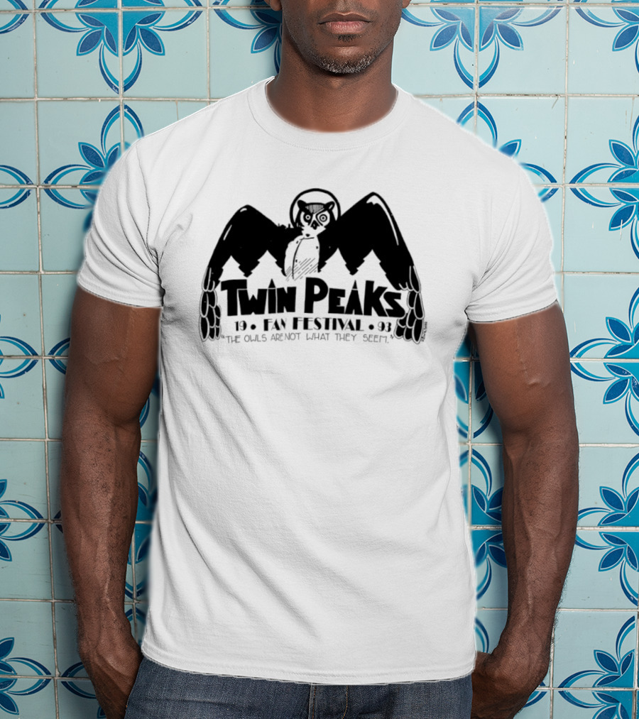 Twin Peaks Fan Festival 1993 The Owls Are Not What They Seem T-Shirt