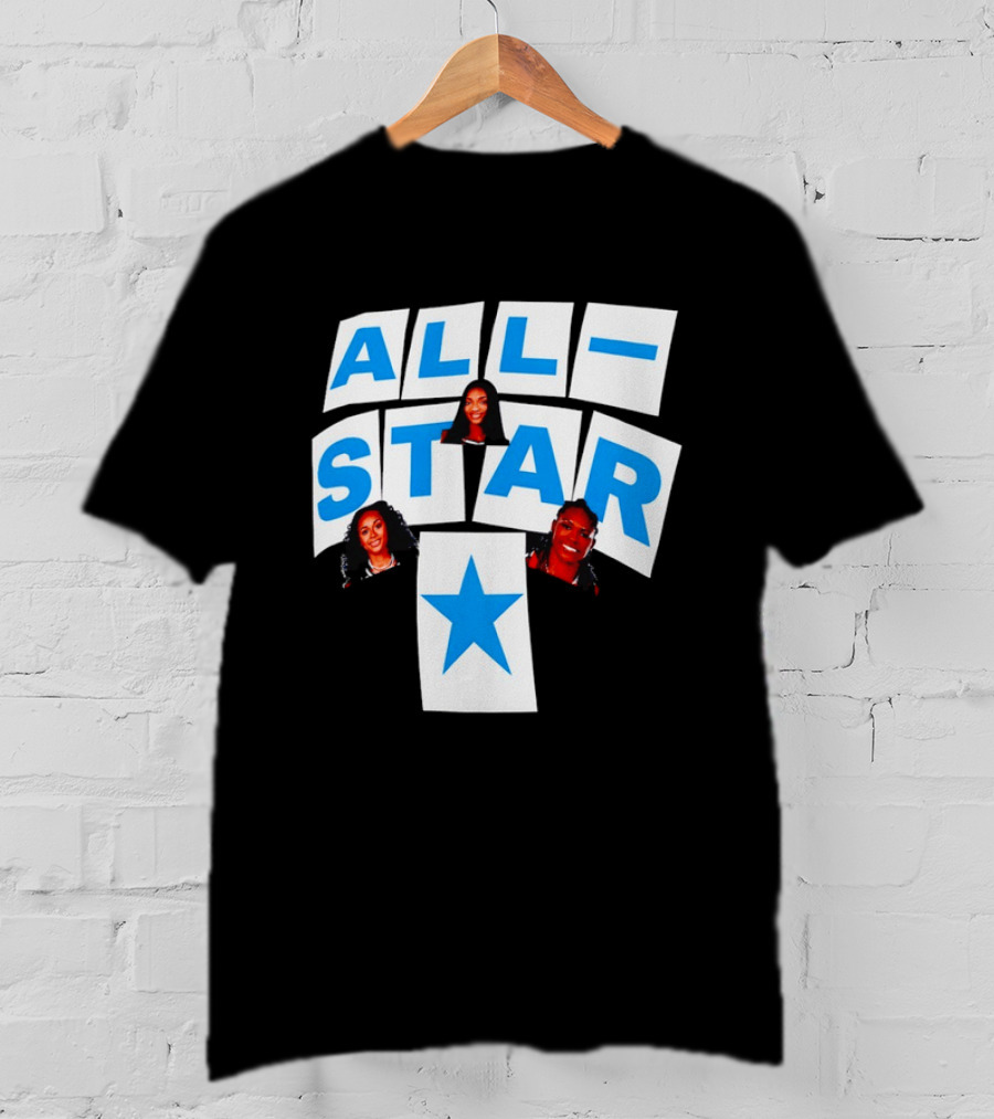 Atlanta Dream Angel Reese All Star Trio Basketball WNBA 2026 T-Shirt