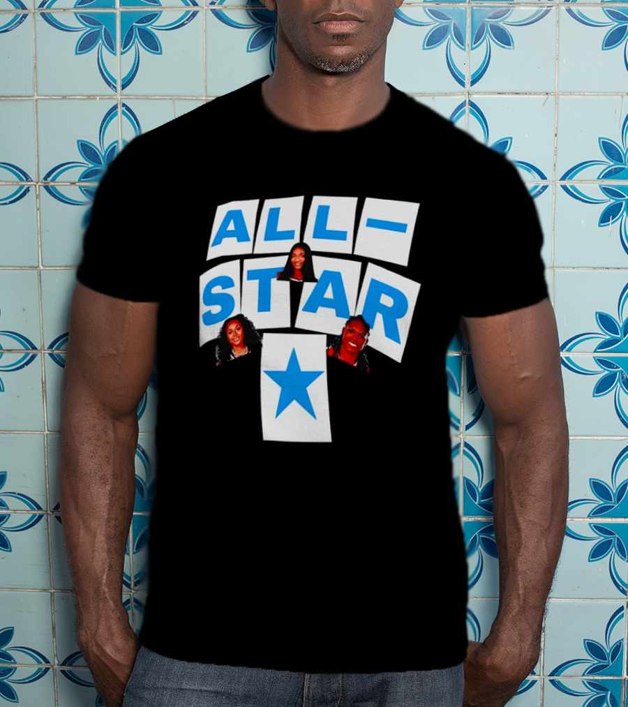 Atlanta Dream Angel Reese All Star Trio Basketball WNBA 2026 T-Shirt