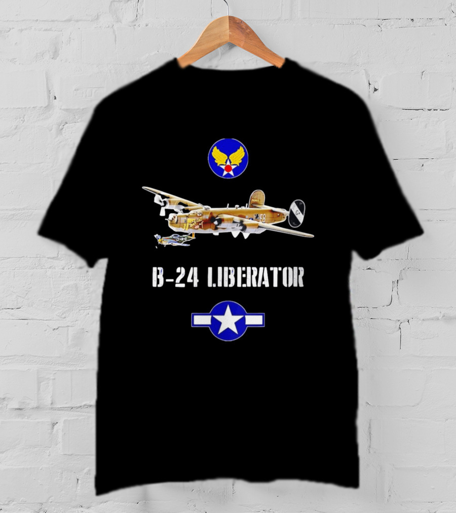 B 24 Liberator Wings Of War Air Force Tactical Escort T-Shirt