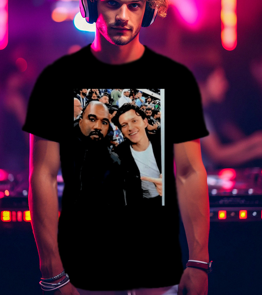 Kanye West And Tom Holland Iconic Celebrity Selfie At Event T-Shirt