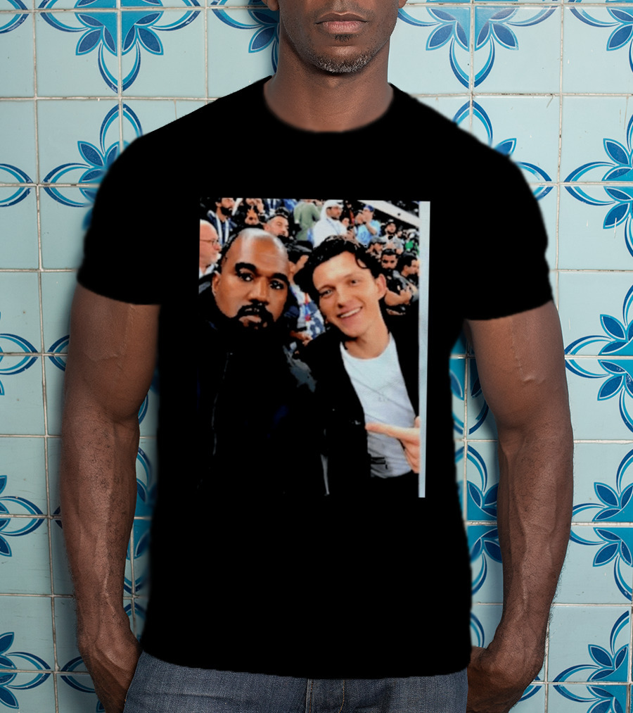 Kanye West And Tom Holland Iconic Celebrity Selfie At Event T-Shirt