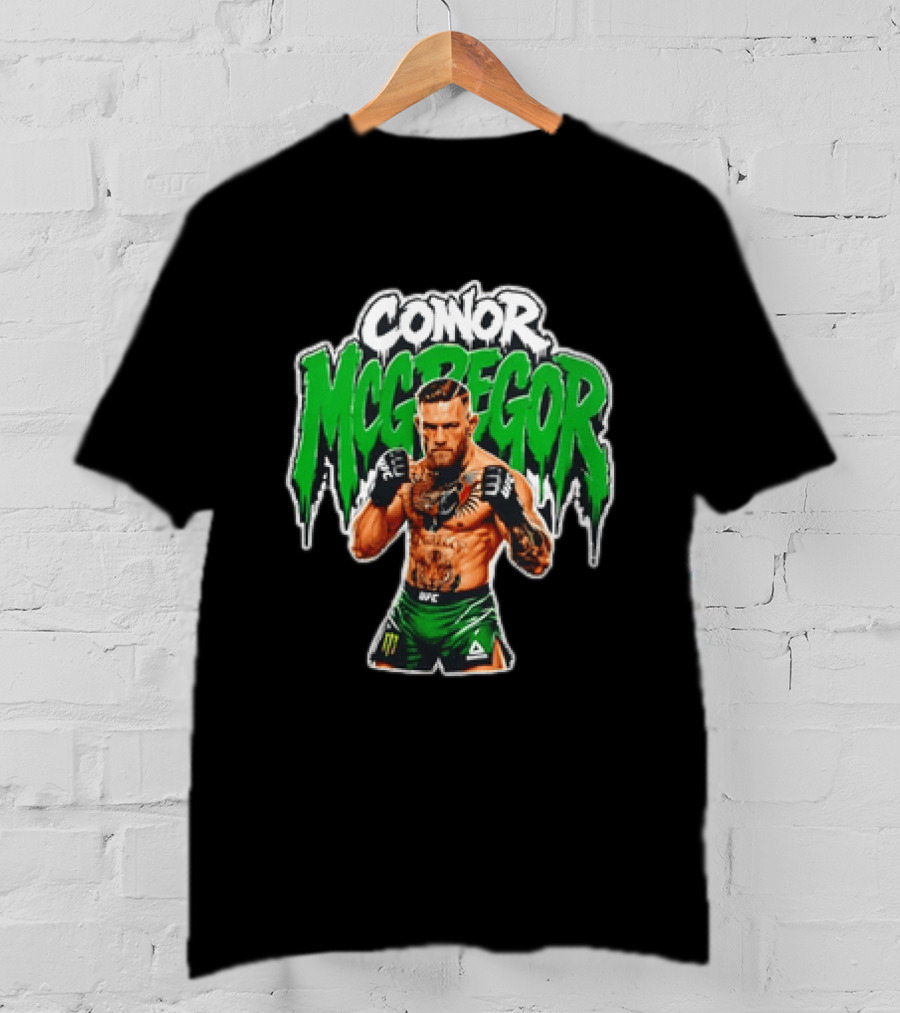 Conor McGregor UFC Fighter In Green Shorts With Tattoos T-Shirt