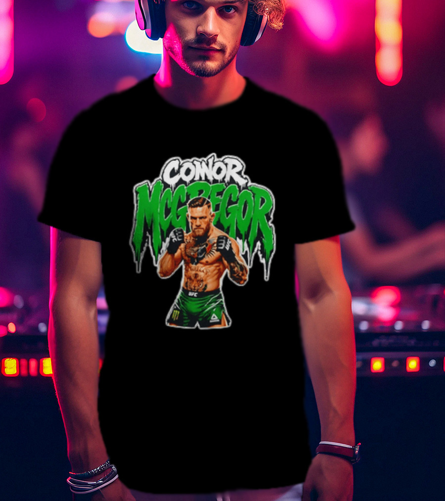 Conor McGregor UFC Fighter In Green Shorts With Tattoos T-Shirt