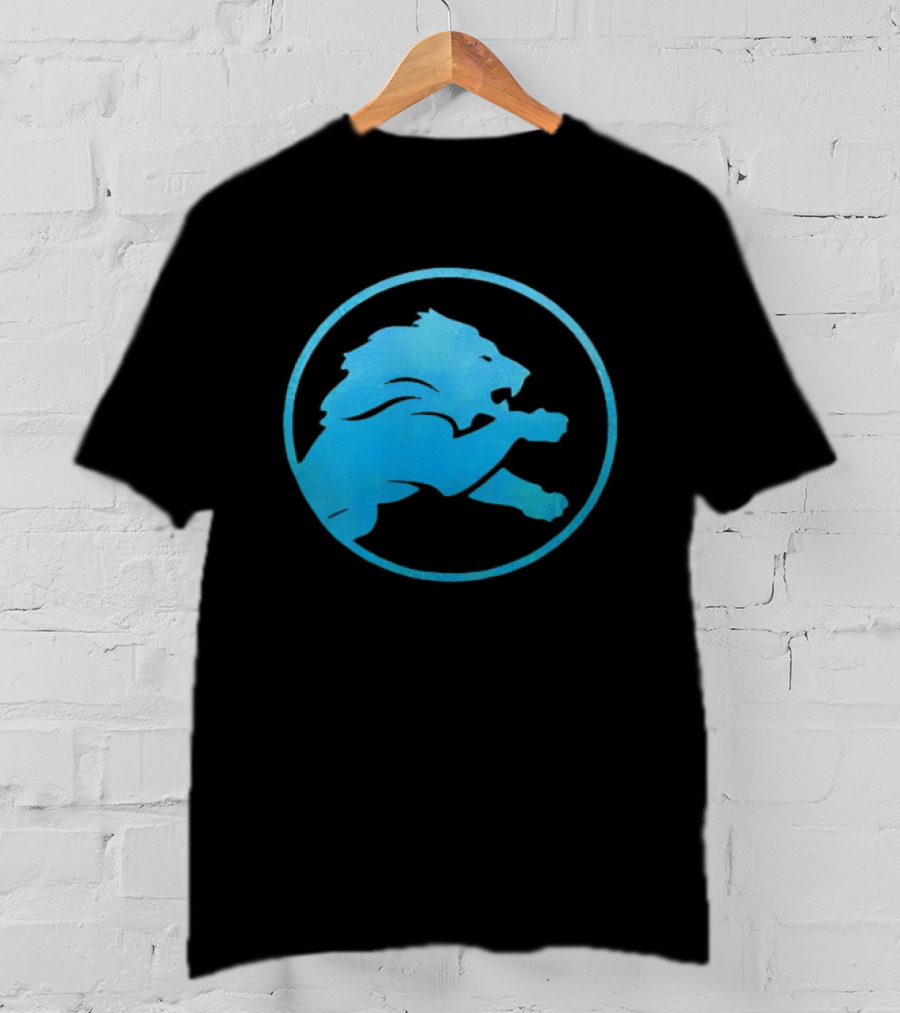 Detroit Lions Roaring Blue Iconic Circle T-Shirt