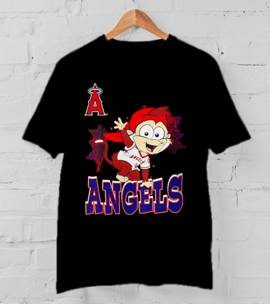 LAA Angels Rally Monkey Waving Hand Classic Sports Fan T-Shirt