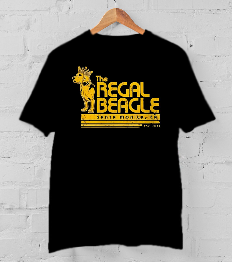 The Regal Beagle Santa Monica CA Est 1977 Crowned Dog T-Shirt