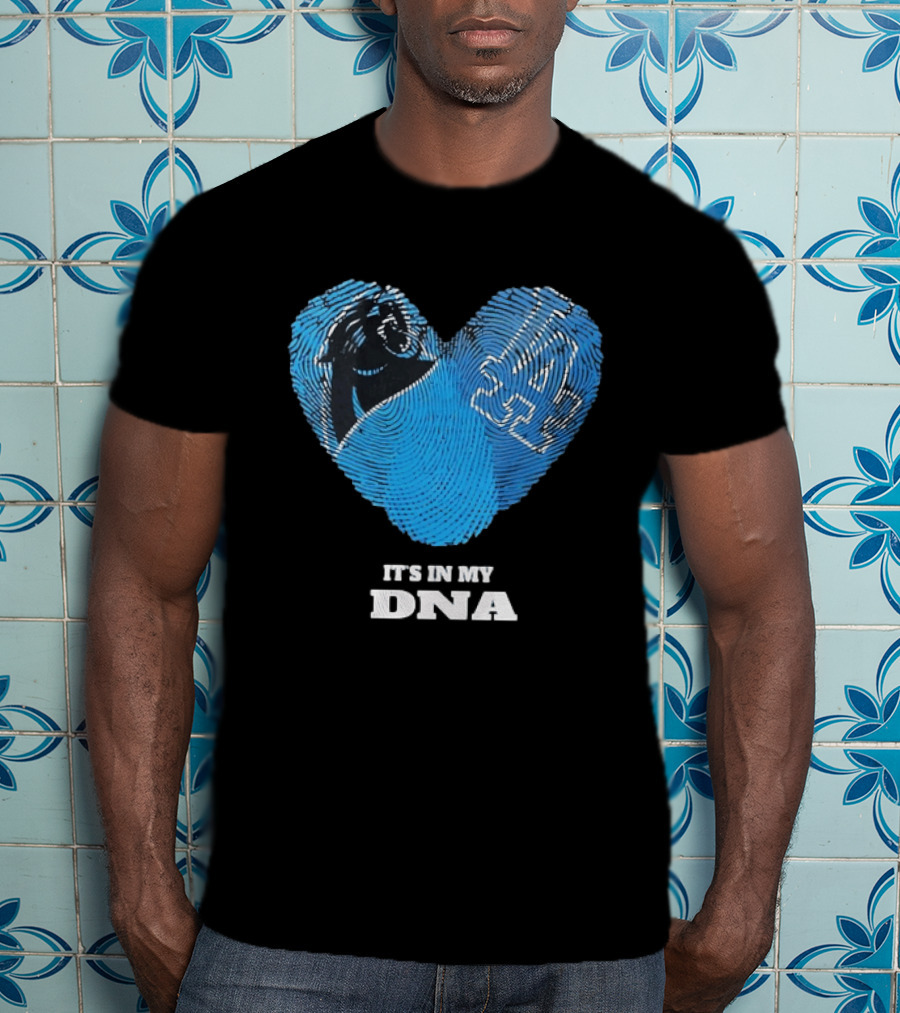 Los Angeles Dodgers Carolina Panthers It's In My DNA T-Shirt