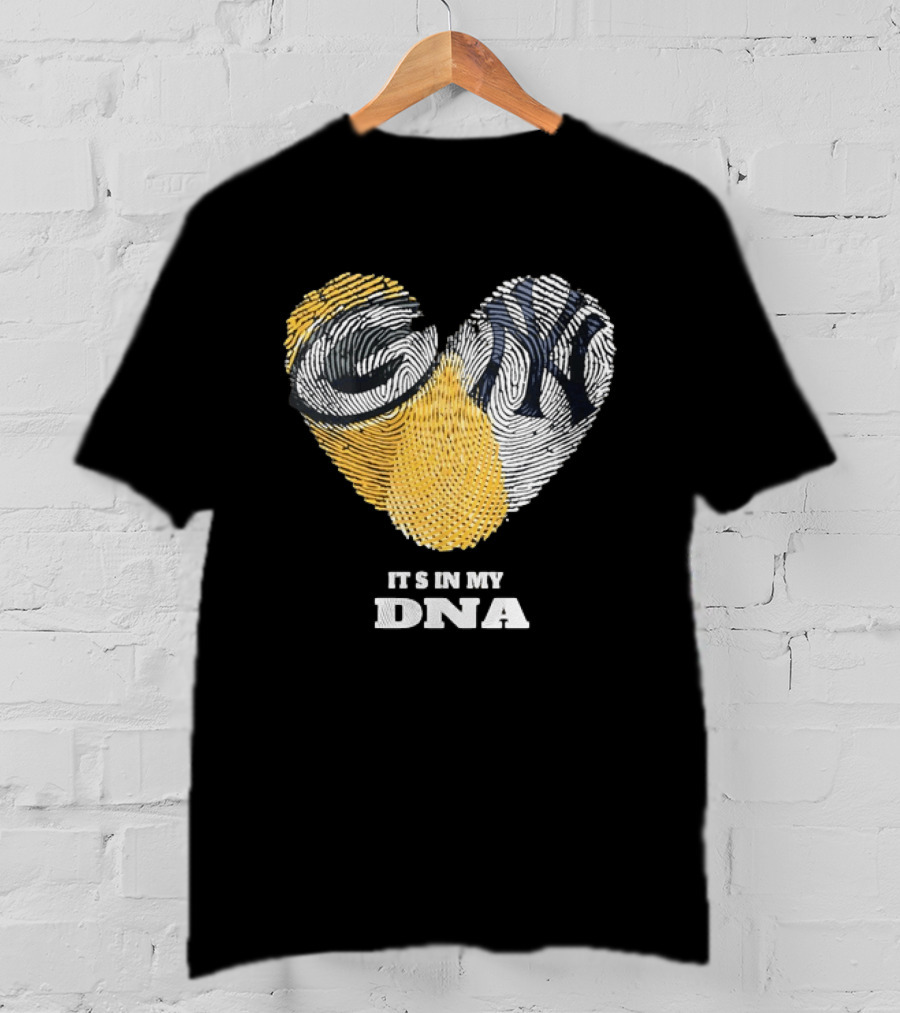 Heart Fingerprint It's In My DNA New York Yankees T-Shirt
