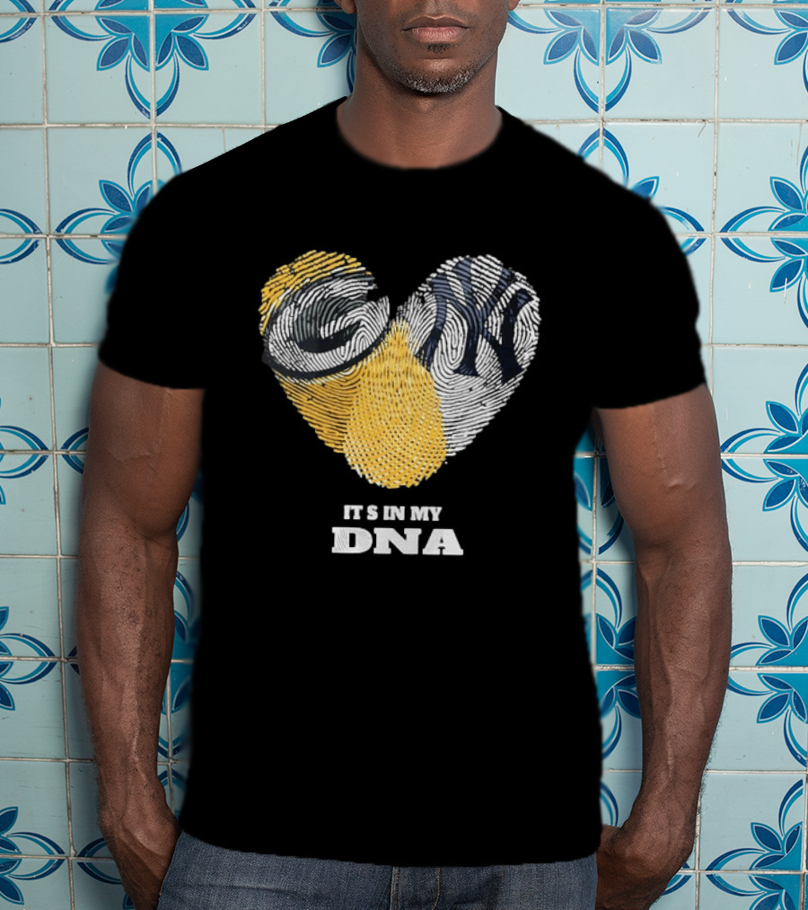 Heart Fingerprint It's In My DNA New York Yankees T-Shirt
