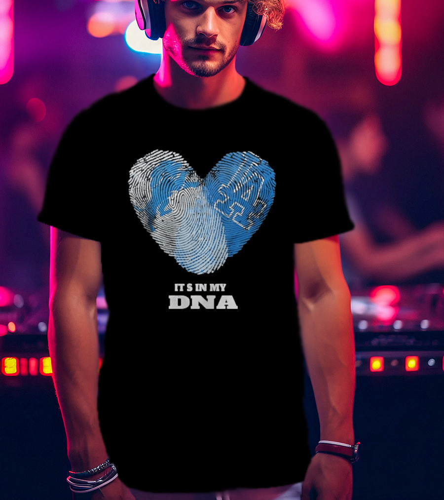 Heart Fingerprint It's In My DNA Kentucky Wildcats Fan Pride T-Shirt
