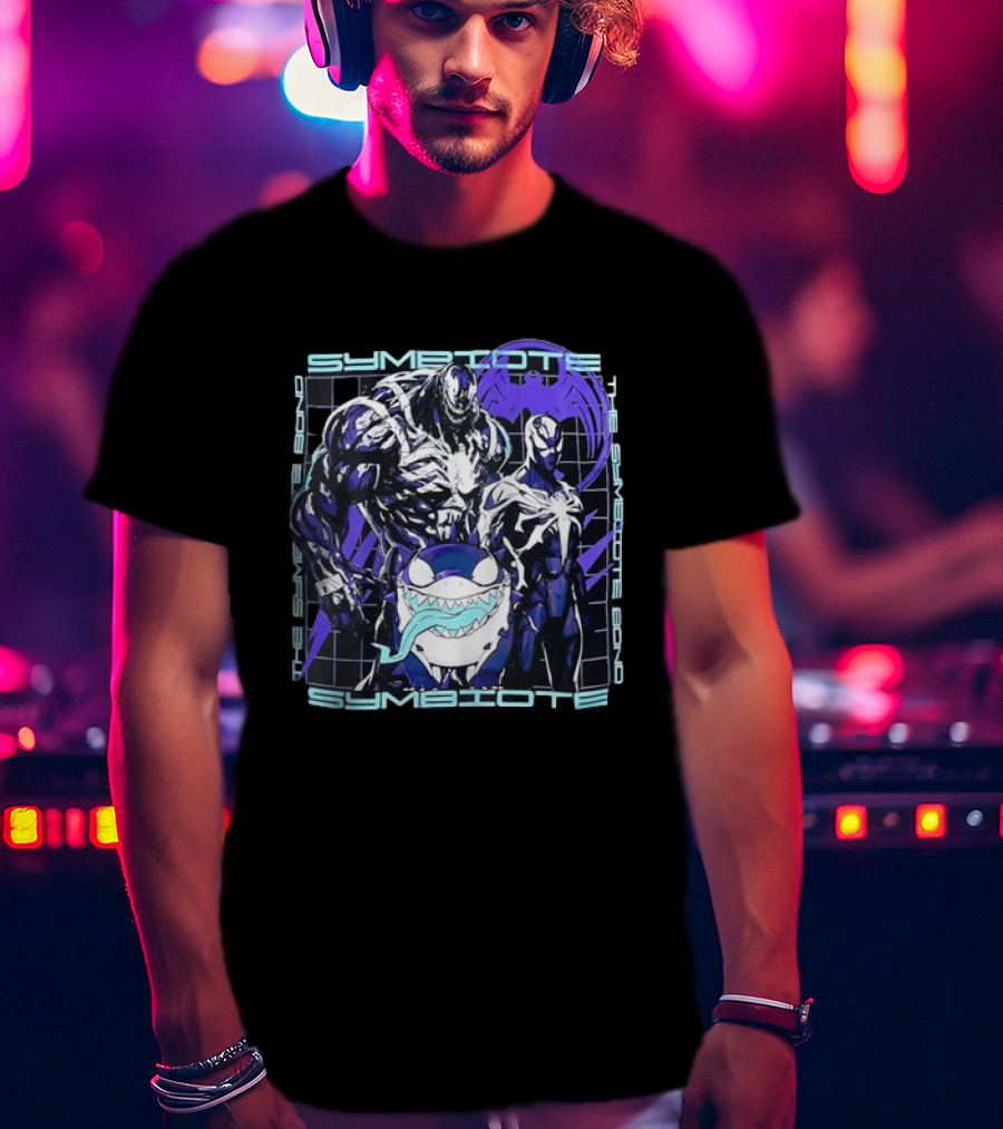 Symbiote Bond Venom Spider Man Villain Heroes Streetwear T-Shirt