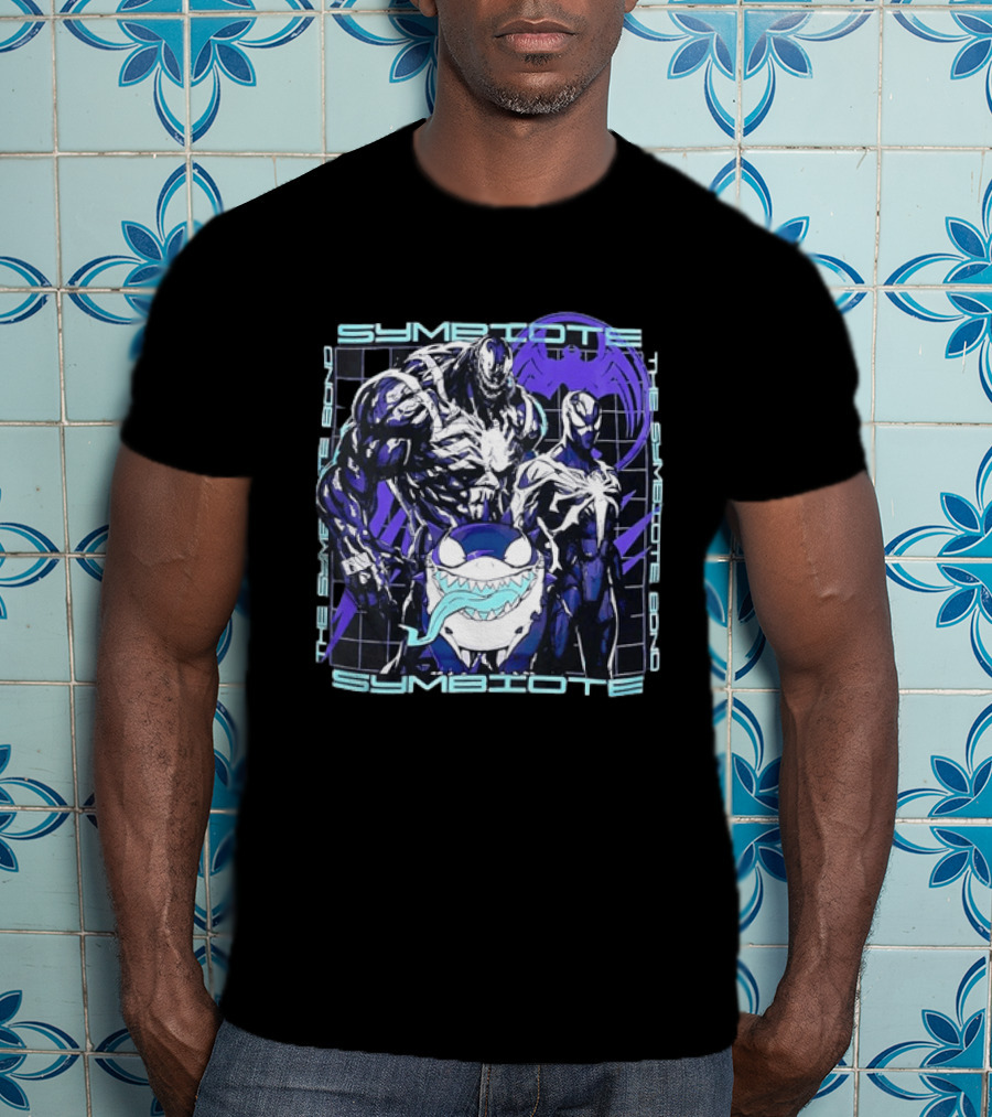 Symbiote Bond Venom Spider Man Villain Heroes Streetwear T-Shirt