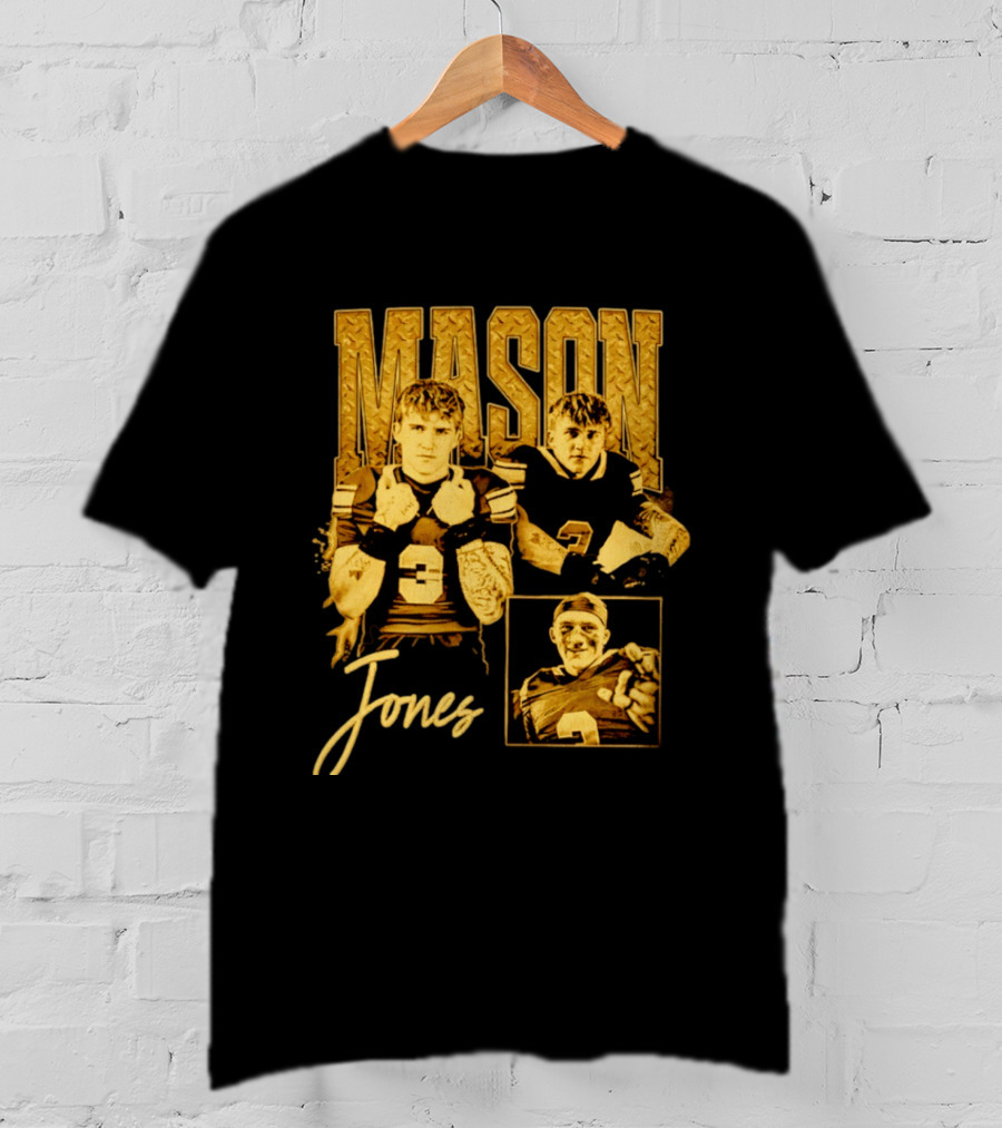 Mason Jones Football Athlete Sports Number 3 Enthusiast Collection T-Shirt