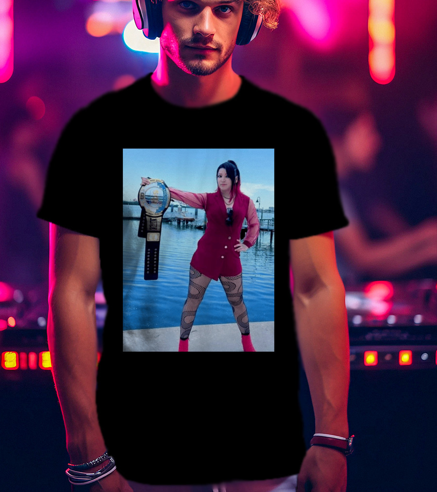 We Are At The Beach Hikaru Shida Wrestling Champion Dockside T-Shirt