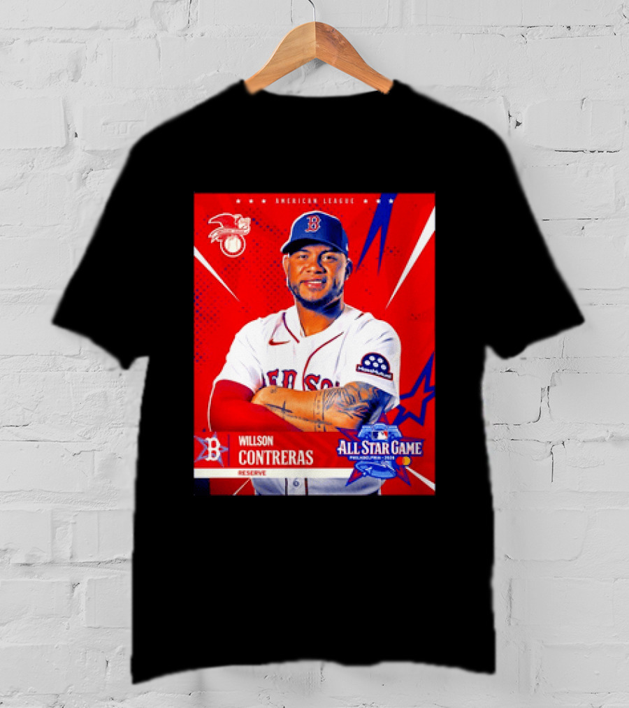 Boston Red Sox Willson Contreras 2026 All Star Game Reserve American League T-Shirt