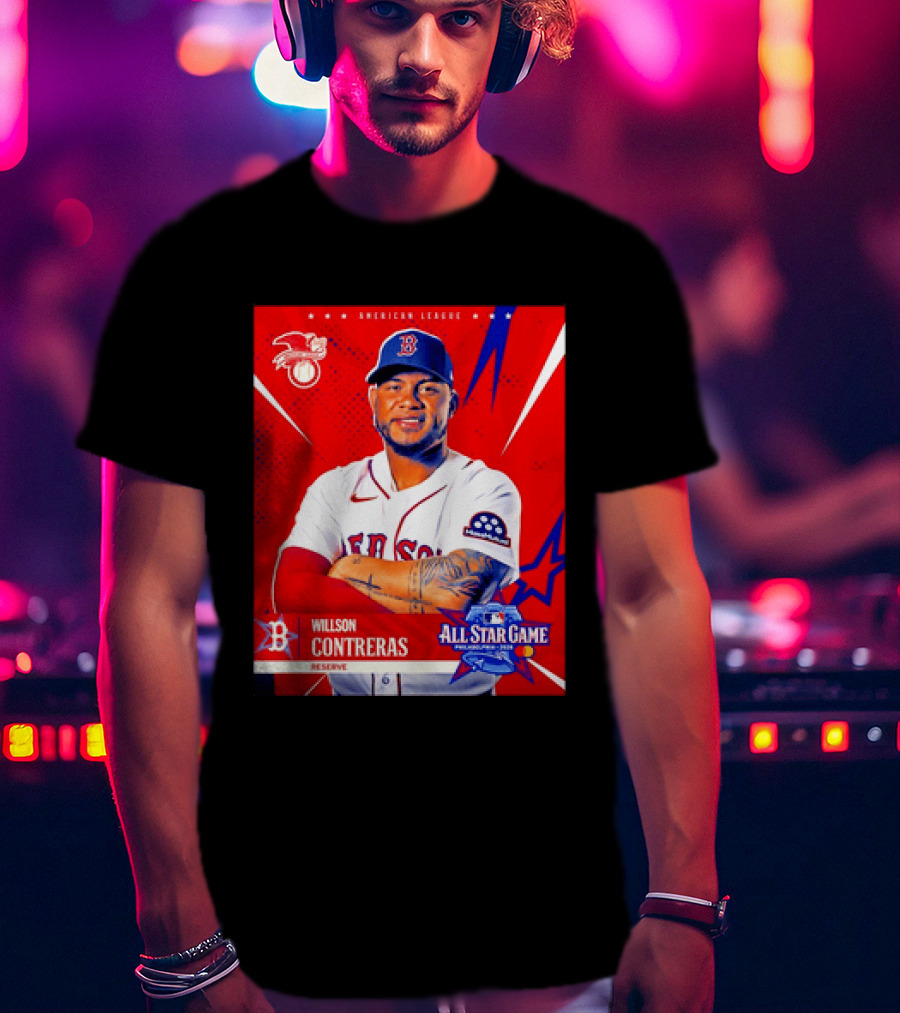 Boston Red Sox Willson Contreras 2026 All Star Game Reserve American League T-Shirt