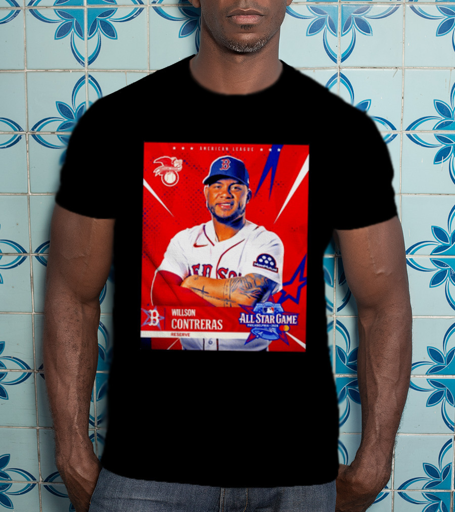 Boston Red Sox Willson Contreras 2026 All Star Game Reserve American League T-Shirt