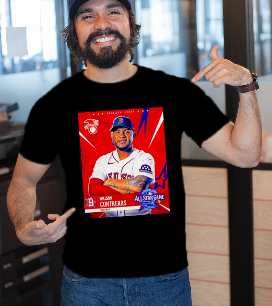 Boston Red Sox Willson Contreras 2026 All Star Game Reserve American League T-Shirt