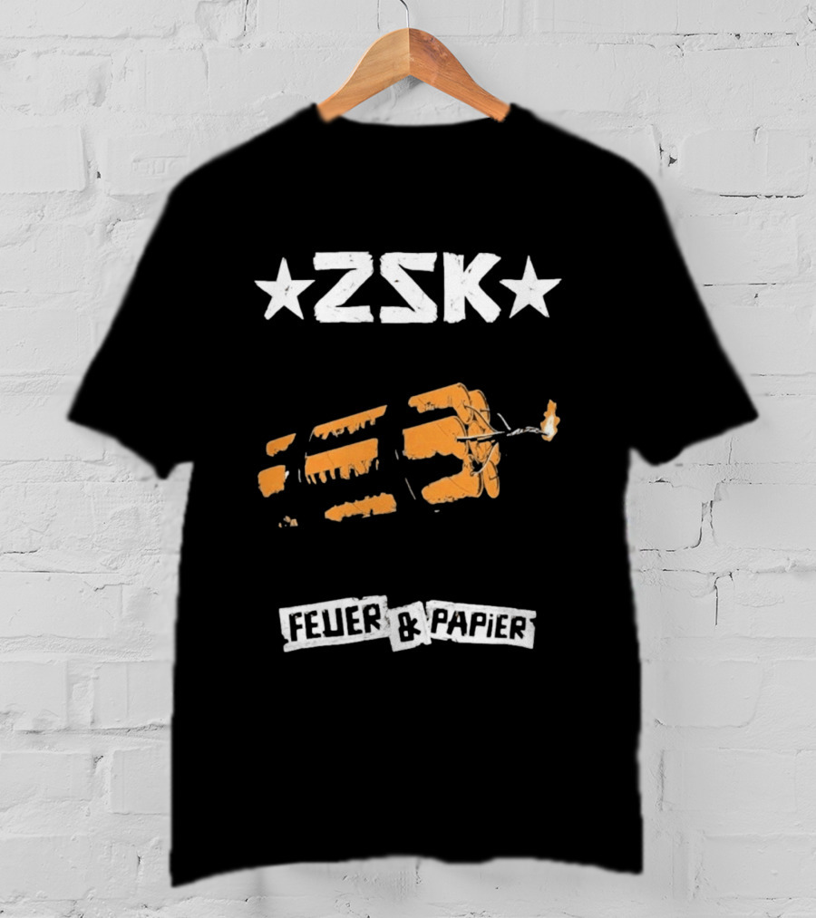 ZSK Feuer Und Papier Exploding Drumsticks T-Shirt