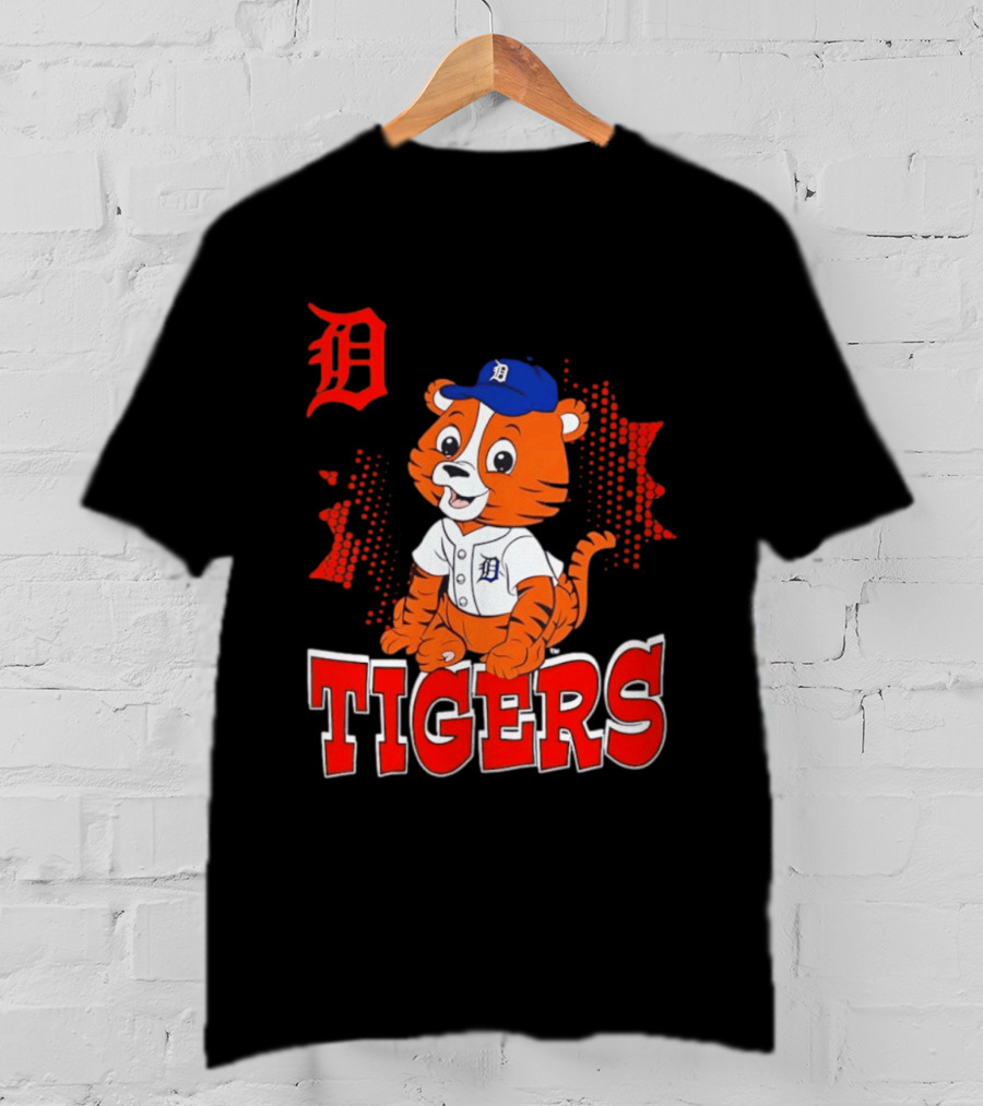 Paws D TIGERS Detroit Tiger Cub Baseball T-Shirt