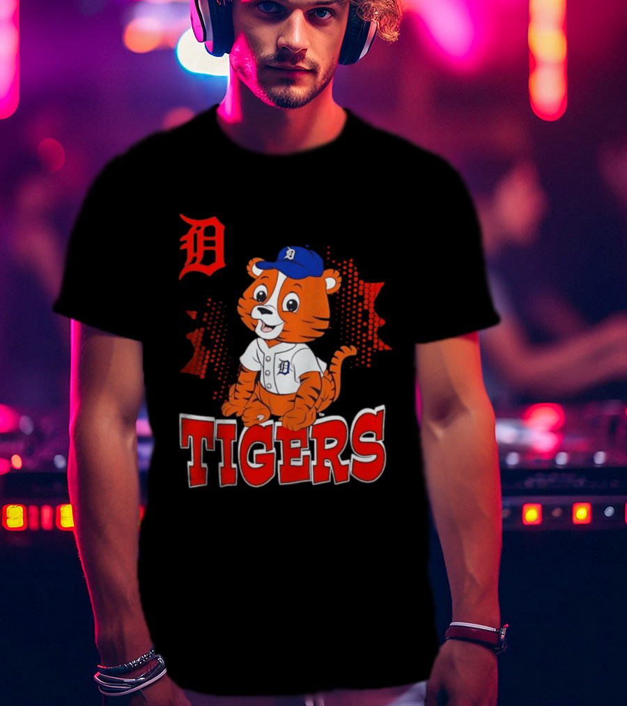 Paws D TIGERS Detroit Tiger Cub Baseball T-Shirt