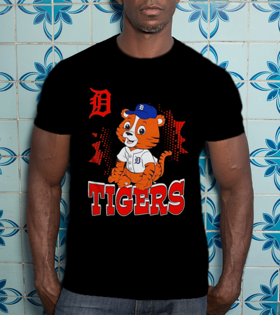 Paws D TIGERS Detroit Tiger Cub Baseball T-Shirt