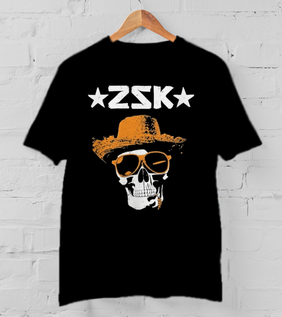 ZSK Skull Hat Sunglasses Iconic Summer Vibe T-Shirt