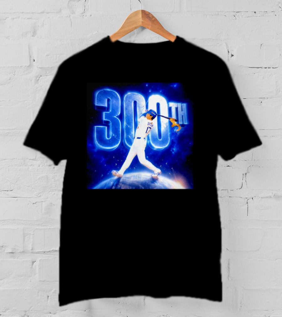 Shohei Ohtani 300th Home Run 17 Power Swing Los Angeles Dodgers T-Shirt