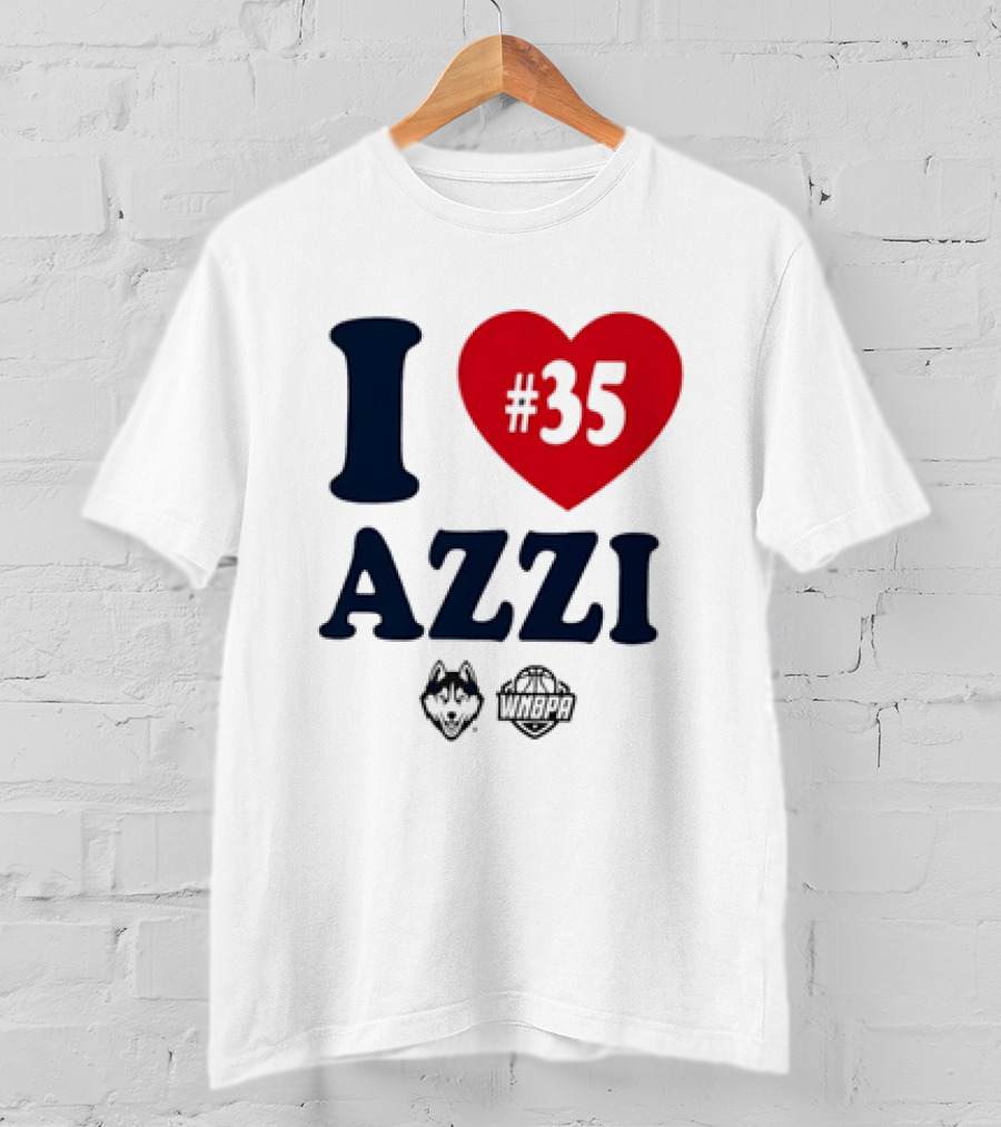 Dallas Wings Basketball I Love Azzi Fudd Number 35 T-Shirt