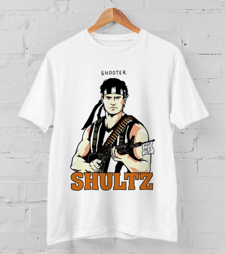 Shooter Shultz Hot Pies Rambo Movie T-Shirt