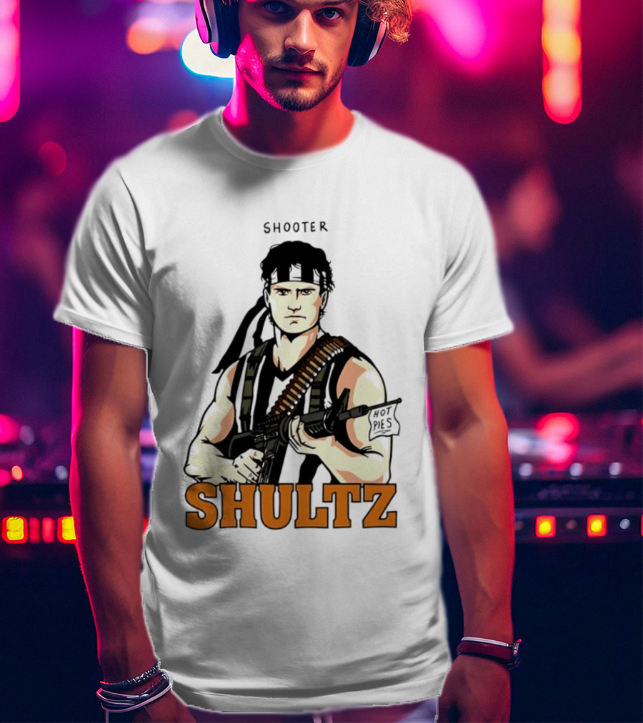 Shooter Shultz Hot Pies Rambo Movie T-Shirt
