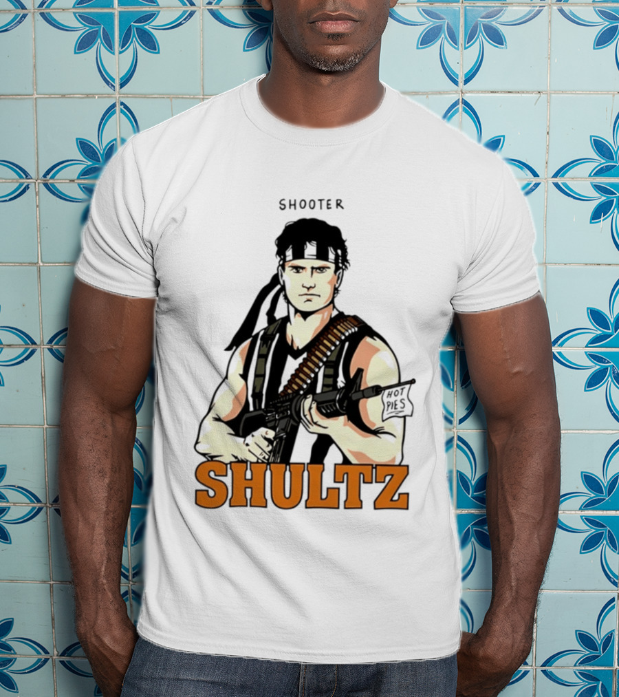 Shooter Shultz Hot Pies Rambo Movie T-Shirt