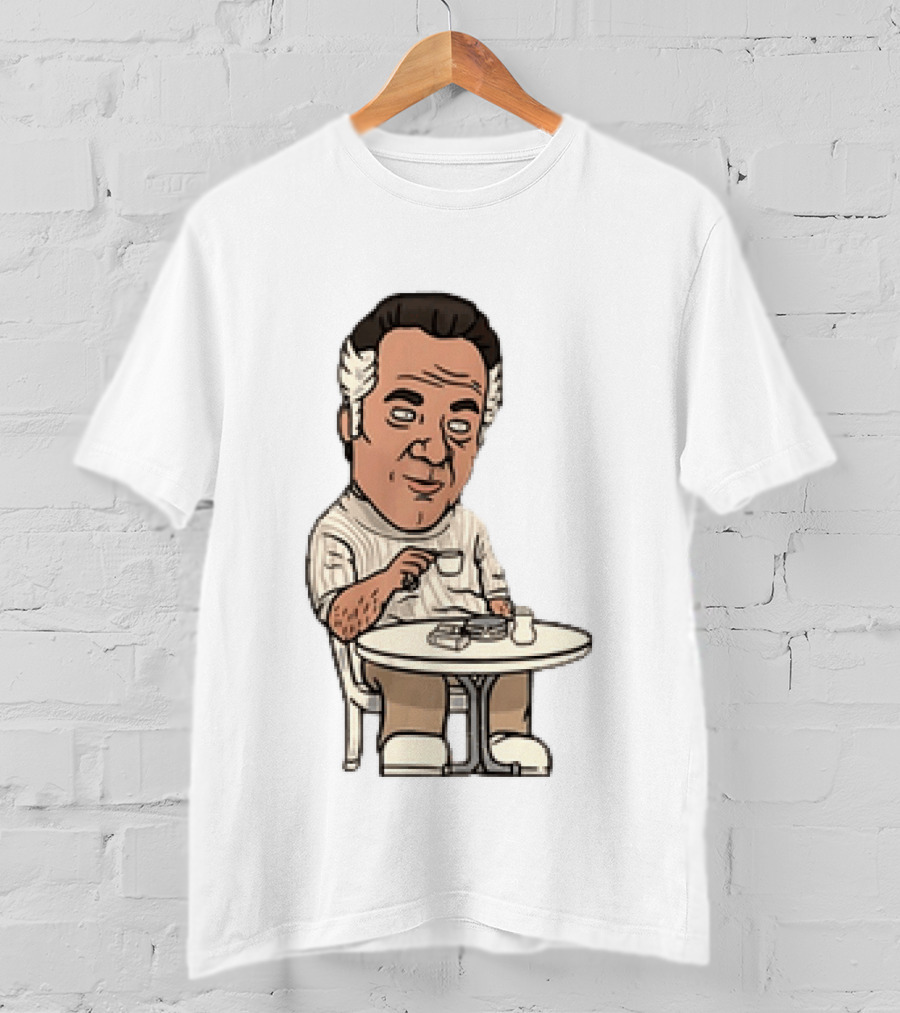 Sopranos Paulie Walnuts Gualtieri Commendatori Bongiorno Character Sitting T-Shirt