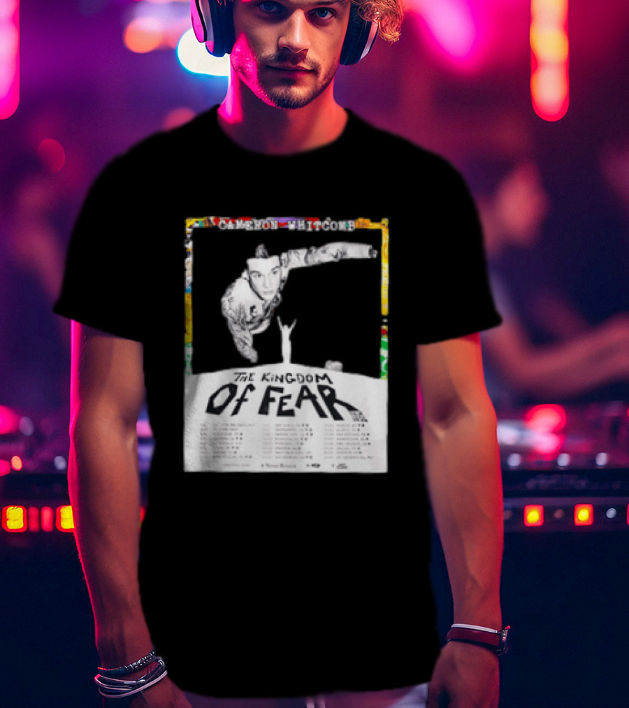 Cameron Whitcomb The Kingdom Of Fear Tour 2026 Dates And Locations T-Shirt
