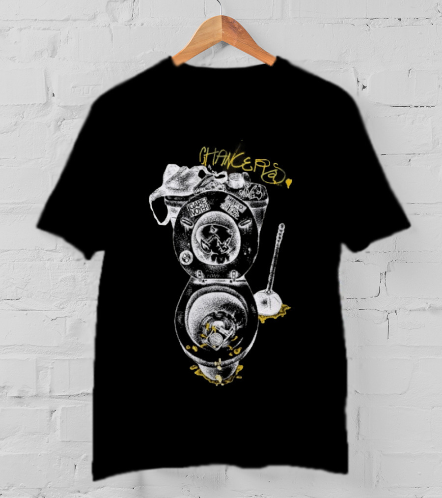 Chanceas Devil In Toilet With Camera Not On This Earth Plunger Scene T-Shirt