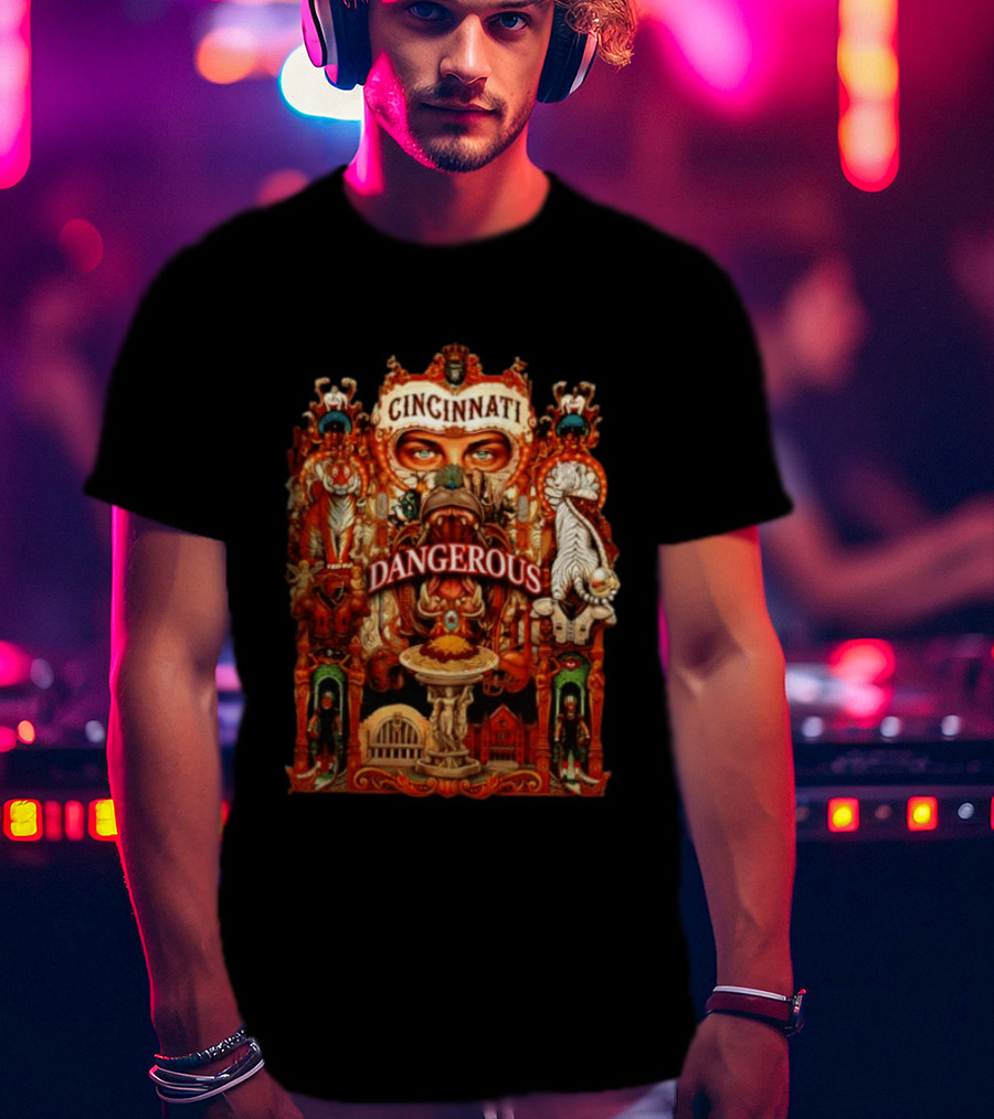 Cincinnati Dangerous Tiger Lord Of The Jungle T-Shirt