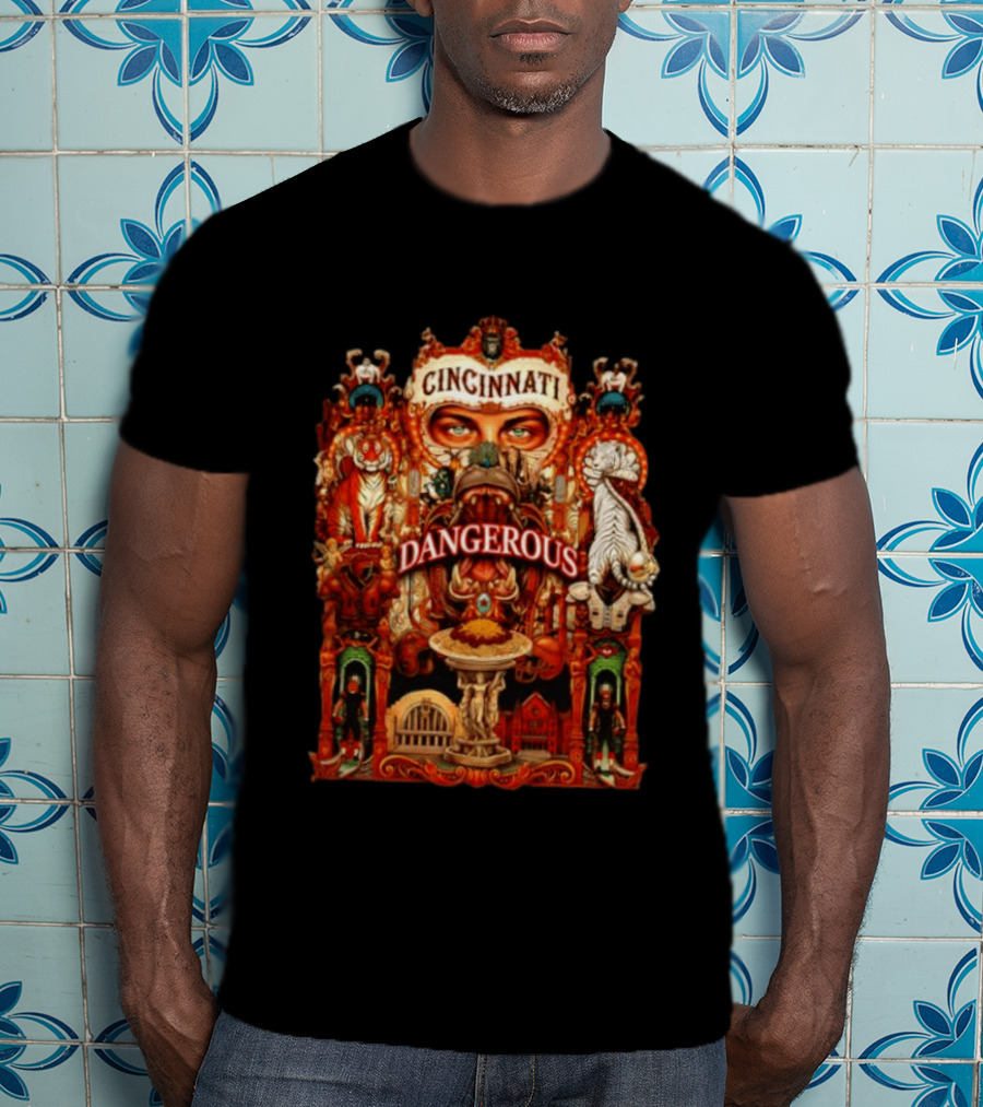 Cincinnati Dangerous Tiger Lord Of The Jungle T-Shirt