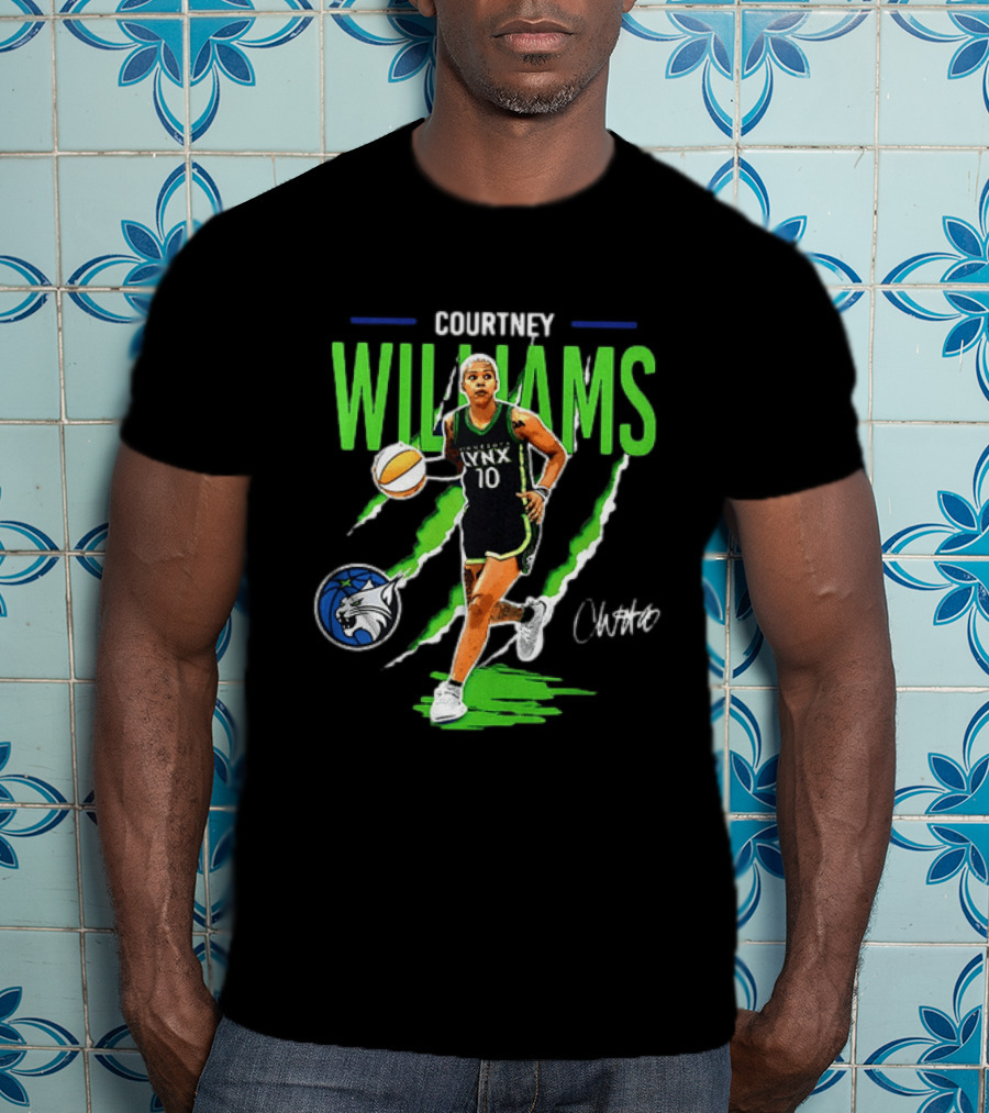 Courtney Williams Minnesota Lynx WNBA Basketball Player Number 10 Iconic Team T-Shirt