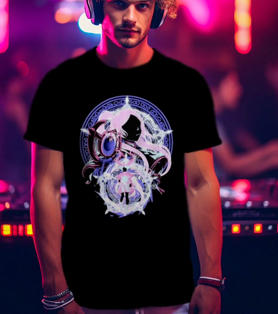 Frieren Beyond Journey's End Anime Character Art With Magical Circle T-Shirt