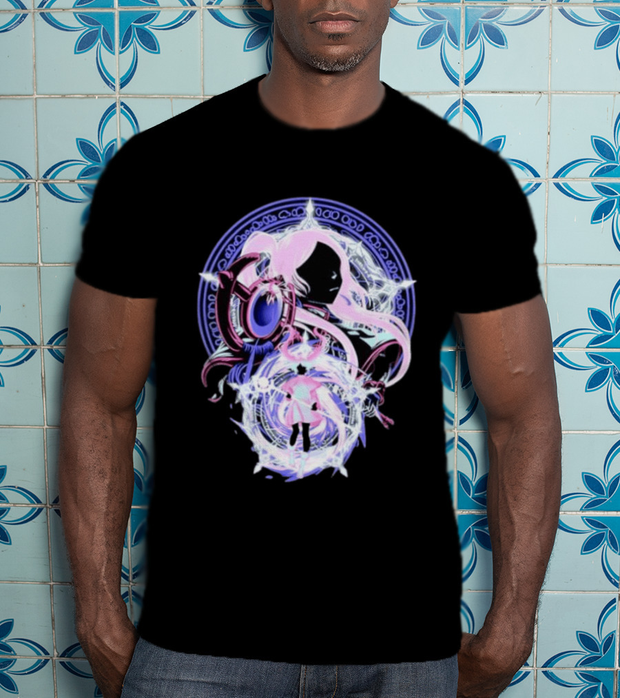 Frieren Beyond Journey's End Anime Character Art With Magical Circle T-Shirt