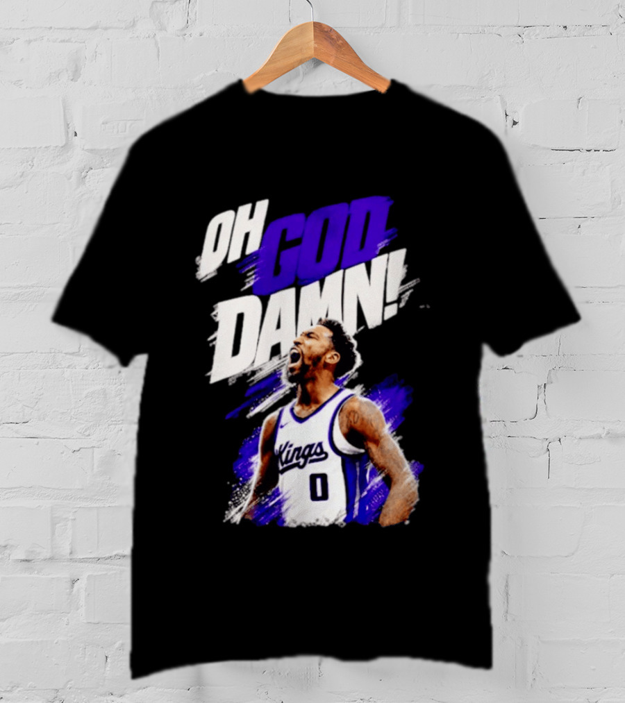 Malik Monk Oh God Damn Sacramento Kings 0 Jersey Celebration T-Shirt