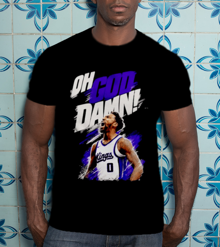 Malik Monk Oh God Damn Sacramento Kings 0 Jersey Celebration T-Shirt