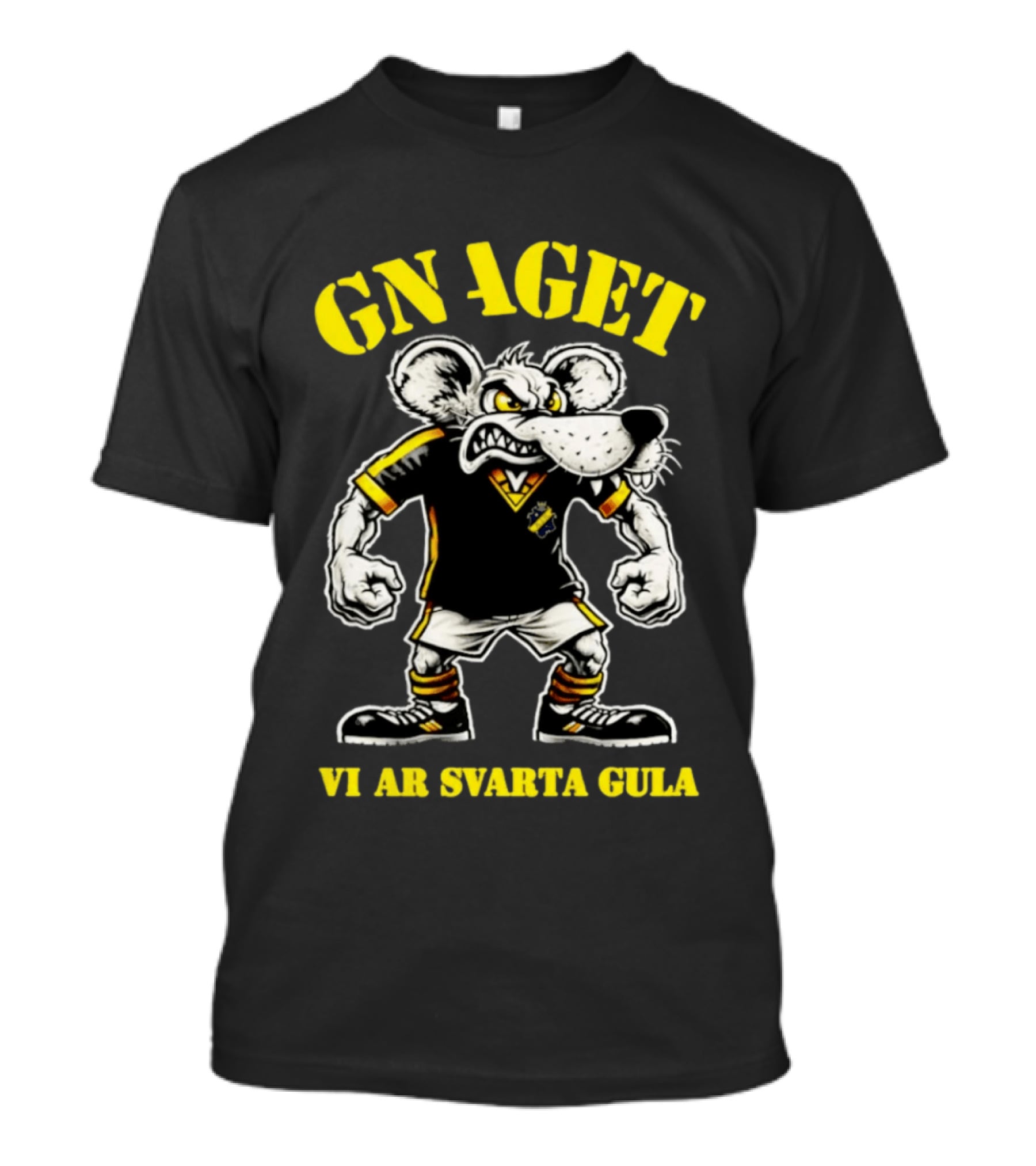 GNAGET AIK Vi Är Svarta Gula Sweden Football Fan Gear T-Shirt