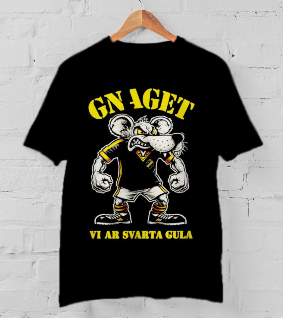 GNAGET AIK Vi Är Svarta Gula Sweden Football Fan Gear T-Shirt