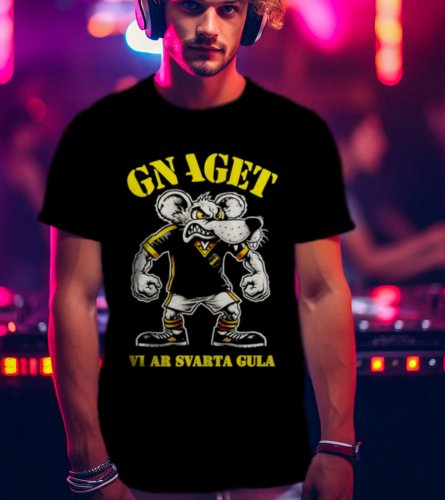 GNAGET AIK Vi Är Svarta Gula Sweden Football Fan Gear T-Shirt