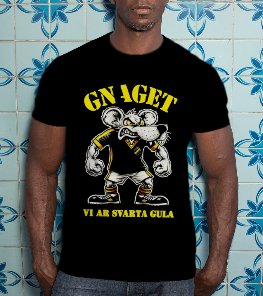 GNAGET AIK Vi Är Svarta Gula Sweden Football Fan Gear T-Shirt